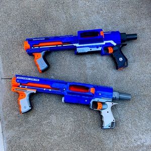 Two nerf rampage raider cs-35